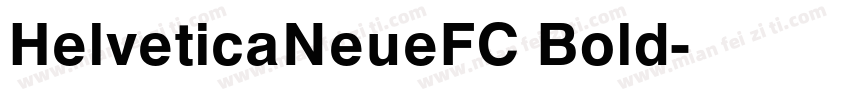 HelveticaNeueFC Bold字体转换